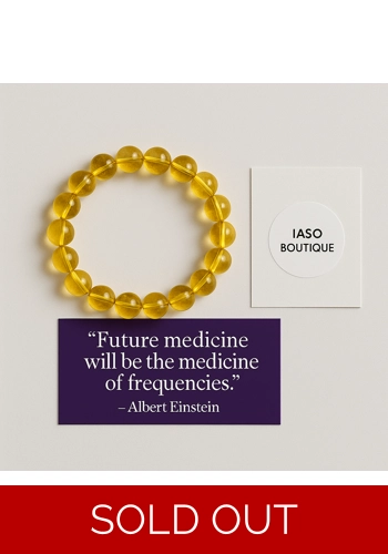 Citrine Abundance Imprinted Frequency Beaded Bracelet